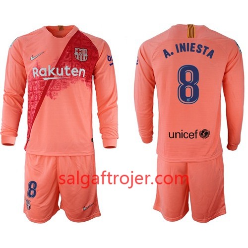 FC Barcelona Fodboldtrøjer A.Iniesta 8 Børn 3. sæt 2018/19 Langærmet FC Barcelona Fodboldtrøjer A.Iniesta 8 Børn 3. sæt 2018/19 Langærmet